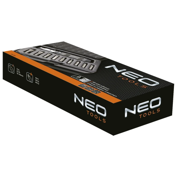 Wkrętak udarowy NEO TOOLS zestaw 11 szt.