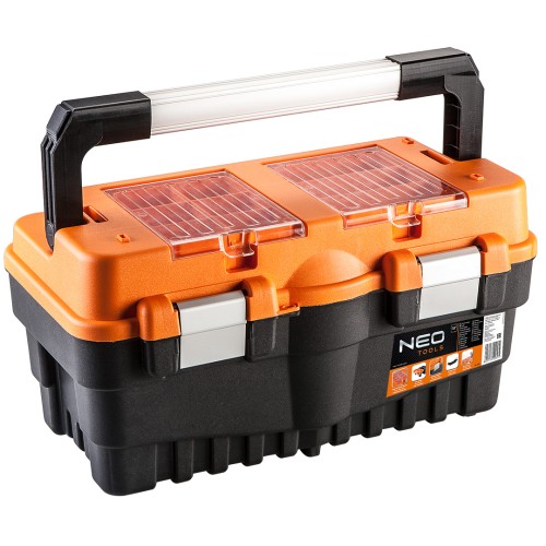 Skrzynka narzędziowa 18" NEO TOOLS z wkładką i organizerami