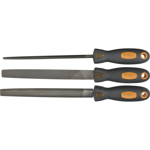 Pilniki do metalu NEO TOOLS zestaw 3 szt.