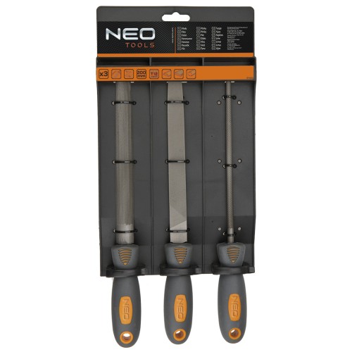 Pilniki do metalu NEO TOOLS zestaw 3 szt.