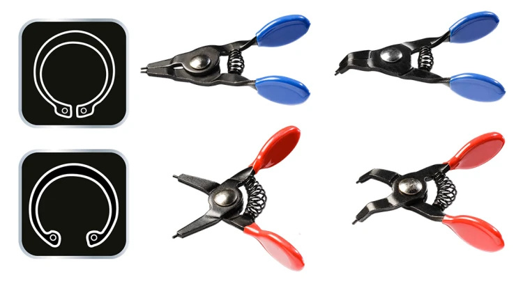 Zestaw mini szczypiec do pierścieni osadczych NEO TOOLS