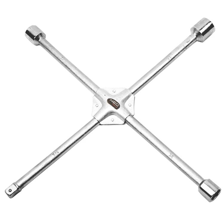 Klucz do kół krzyżakowy NEO TOOLS wzmacniany 17 x 19 x 22 x 1/2"