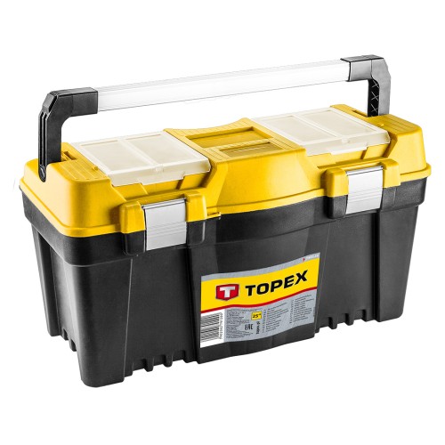 Skrzynka narzędziowa 25" TOPEX z aluminiowych uchwytem