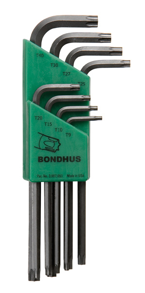 Klucze imbusowe TORX TX 9 - 40 BONDHUS - długie zestaw 8 cz.