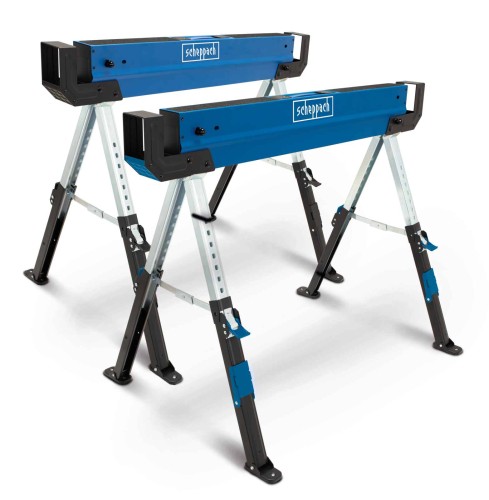Koziołki robocze składane 2x589 kg regulowane MWB600 Scheppach 5907109852