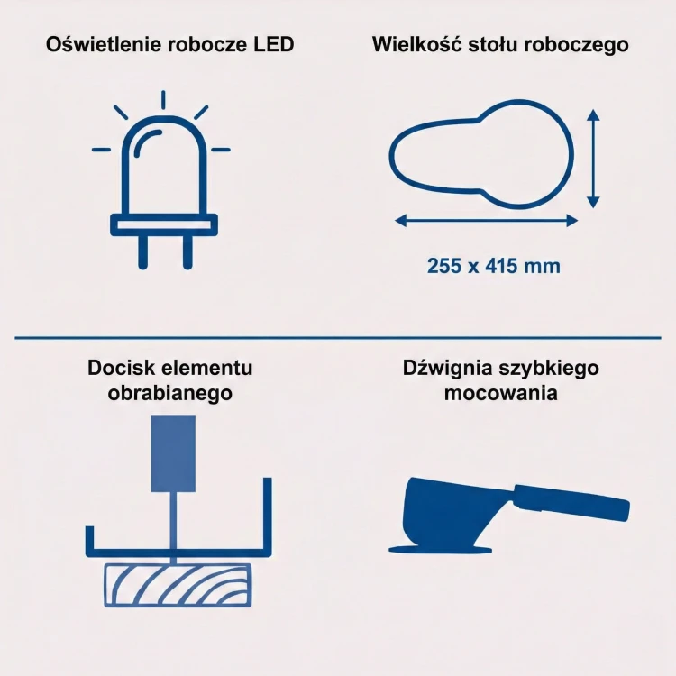 Wyrzynarka włosowa precyzyjna 120 W DECO-XLS Scheppach