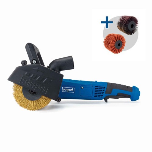 Szlifierka renowacyjna satyniarka 1300 W z zestawem szczotek MRS1300 Scheppach 5903819904