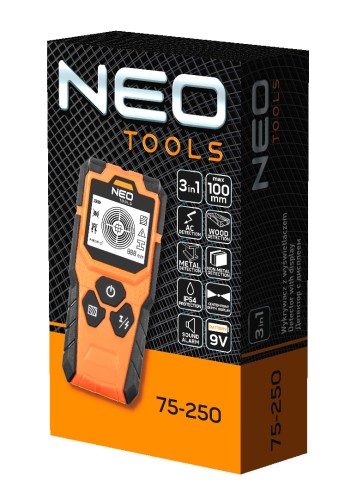 Wykrywacz z wyświetlaczem 3 w 1 NEO TOOLS