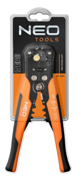 Automatyczny ściągacz izolacji NEO TOOLS 200 mm, czołowy