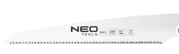 Piła japońska NEO TOOLS do cięcia dokładnego 11 TPI, wąska, składana