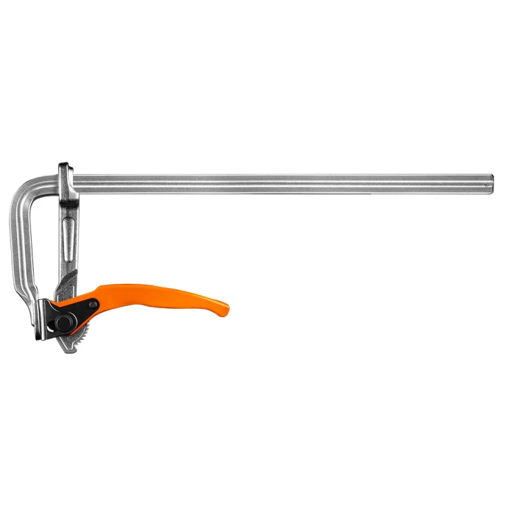 Ścisk stolarski zapadkowy NEO TOOLS 400 x 120 mm (F-clamp)
