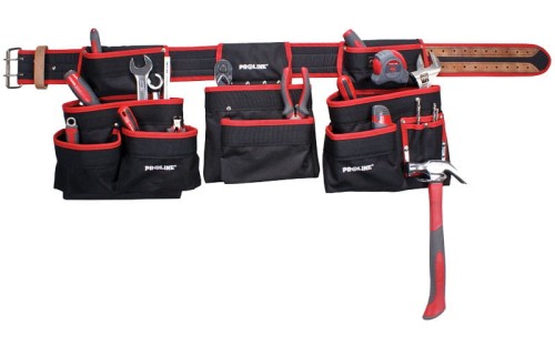 Pas monterski wzmocniony z 16 kieszeniami Proline 52016