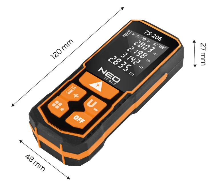 Dalmierz laserowy NEO TOOLS zasięg 100 m, IP54
