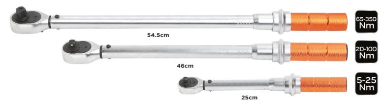 Klucze dynamometryczne NEO TOOLS 1/4"3/8" 1/2" zestaw 3 szt.