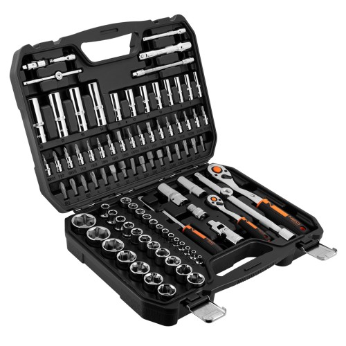 Klucze nasadowe NEO TOOLS zestaw 94 szt. CrV 1/2" 1/4"