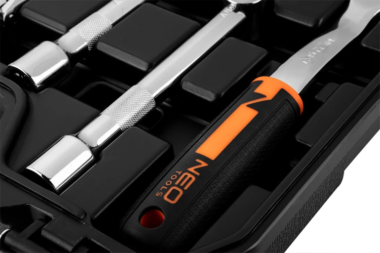 Klucze nasadowe NEO TOOLS zestaw 58 szt. CrV 1/2"