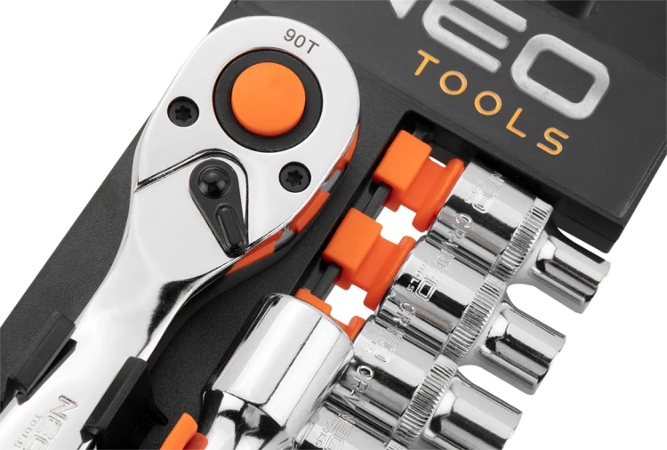 Klucze nasadowe NEO TOOLS zestaw 12 szt. CrV 1/2"