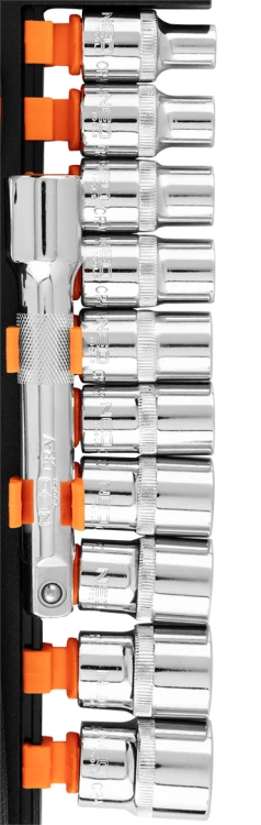 Klucze nasadowe NEO TOOLS zestaw 12 szt. CrV 1/2"