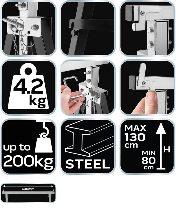 Kobyłka warsztatowa NEO TOOLS 200kg