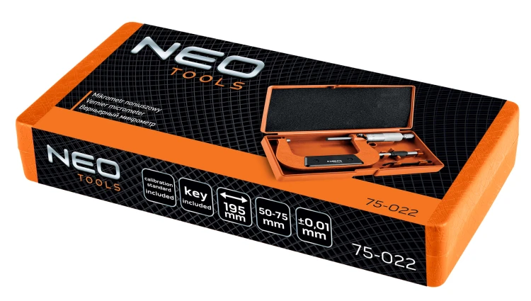 Mikrometr NEO TOOLS noniuszowy 50-75 mm