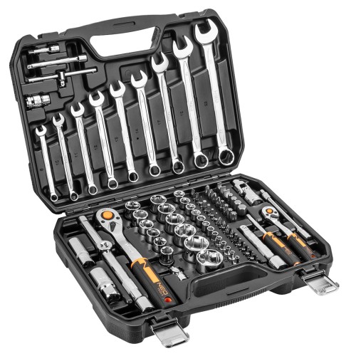 Zestaw kluczy nasadowych NEO TOOLS 1/2" 1/4" 82 szt. CrV