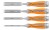 Dłuta NEO TOOLS 6, 12, 18, 24 zestaw 4 szt. uchwyt dwukomponentowy w etui