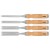 Dłuta NEO TOOLS 6, 12, 18, 24 mm zestaw 4 szt. uchwyt drewniany