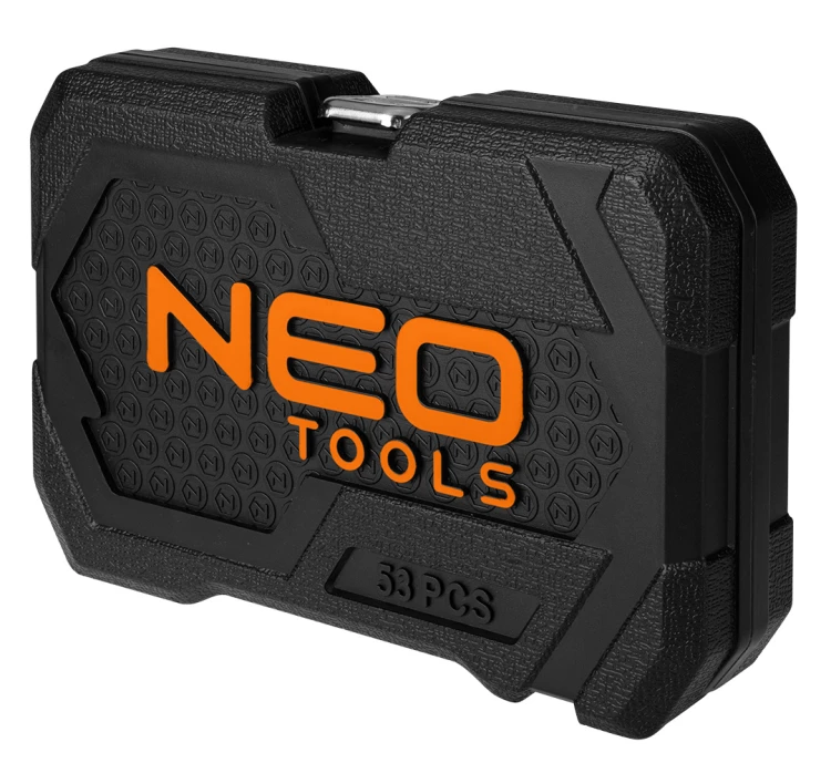Klucze nasadowe NEO TOOLS 1/4" 55 szt. satynowy