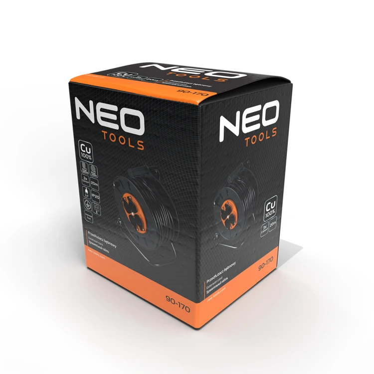 Przedłużacz bębnowy 20 m NEO TOOLS 3 x 1.5 mm2