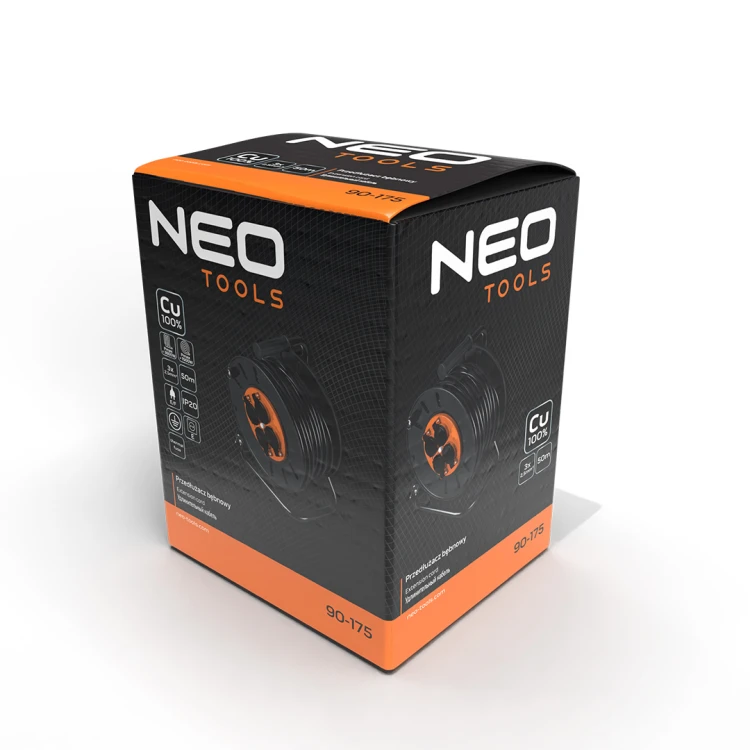 Przedłużacz bębnowy 50 m NEO TOOLS 3 x 2.5 mm2