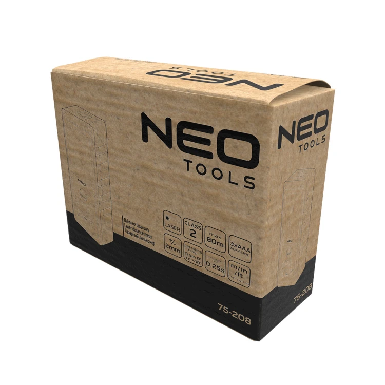 Dalmierz laserowy NEO TOOLS zasięg 80 m, IP54