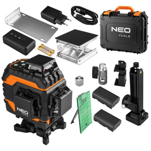 Laser 3D NEO TOOLS 16 linii zielony zestaw w walizce