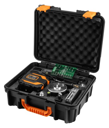 Laser 3D NEO TOOLS 12 linii zielony, zestaw w walizce
