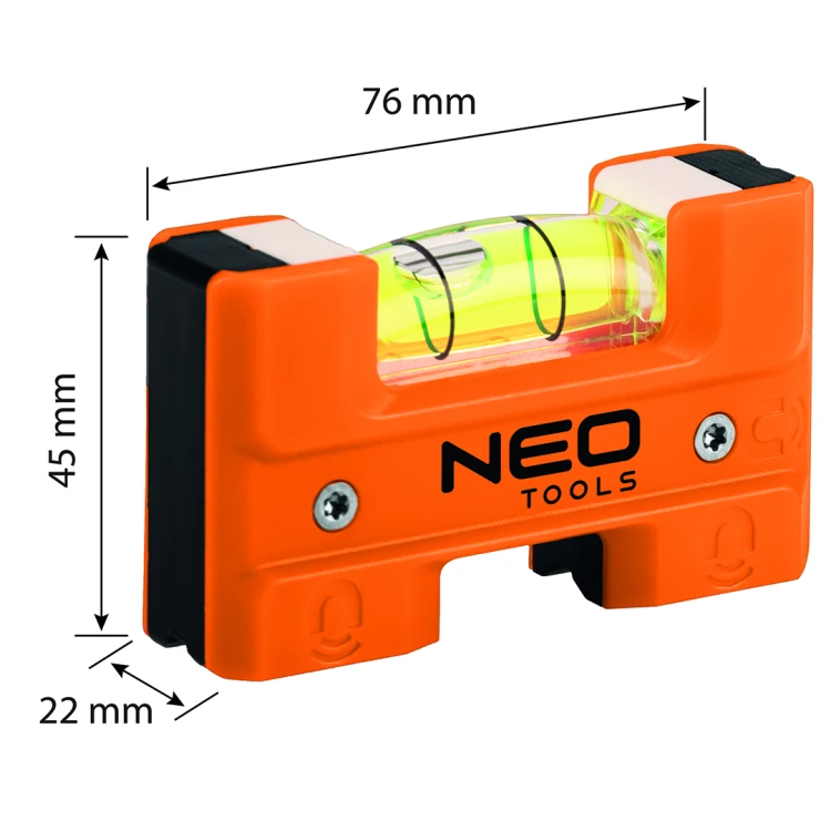Poziomnica kieszonkowa NEO TOOLS z zaczepem do paska