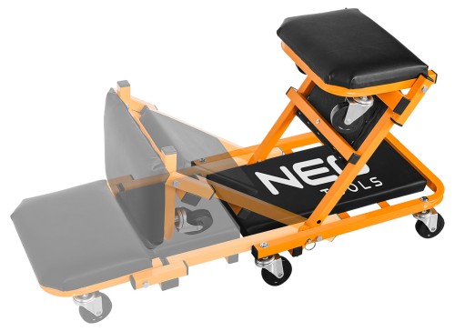 Leżanka warsztatowa i stołek warsztatowy NEO TOOLS 2 w 1