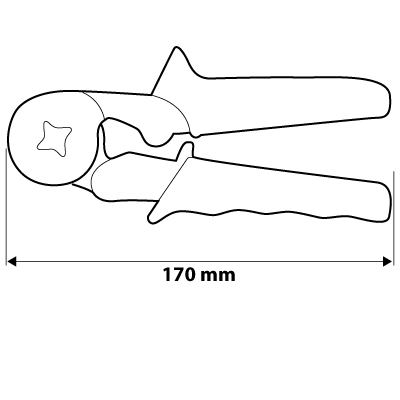 Szczypce do zaciskania końcówek tulejkowych NEO TOOLS 0.25 - 6 mm2