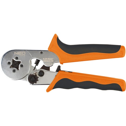 Szczypce do zaciskania końcówek tulejkowych NEO TOOLS 0.25 - 6 mm2
