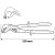 Szczypce do rur NEO TOOLS 250 mm, zakres 0-42 mm