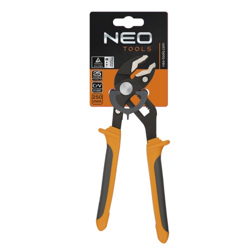 Szczypce do rur NEO TOOLS 250 mm, zakres 0-42 mm