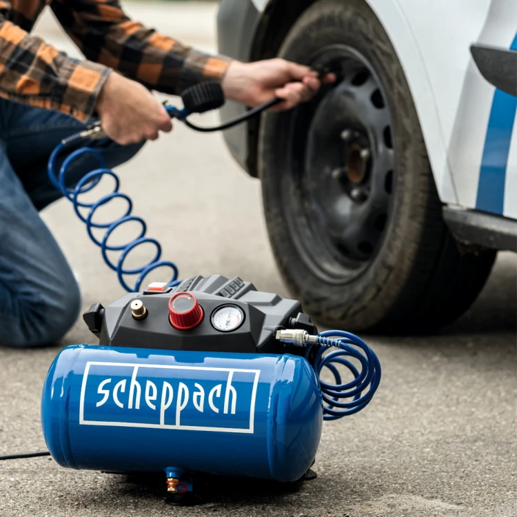 Kompresor Scheppach HC06 6 L + zestaw akcesoriów