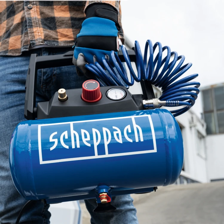 Kompresor Scheppach HC06 6 L + zestaw akcesoriów