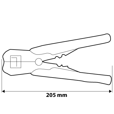 Automatyczny ściągacz izolacji NEO TOOLS 205 mm, czołowy