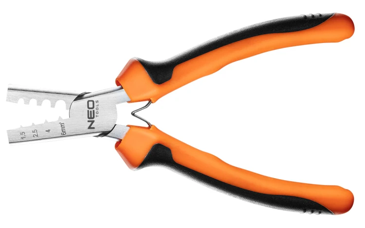 Szczypce do zaciskania końcówek NEO TOOLS 1.5 - 6 mm2 (23-13 AWG), 140 mm