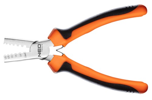 Szczypce do zaciskania końcówek NEO TOOLS 0.25 - 2.5 mm2 (15-9 AWG), 140 mm