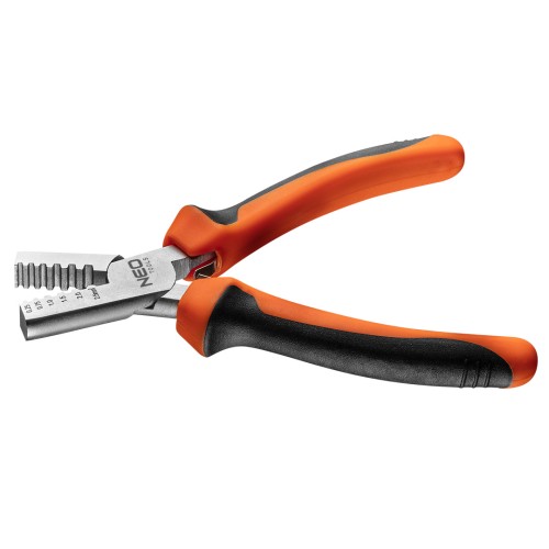 Szczypce do zaciskania końcówek NEO TOOLS 0.25 - 2.5 mm2 (15-9 AWG), 140 mm