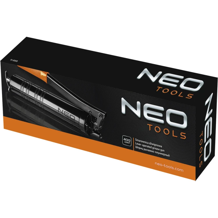Smarownica dźwigniowa  NEO TOOLS 400 cm3 z wężykiem 8 x 300 mm (10000Psi)