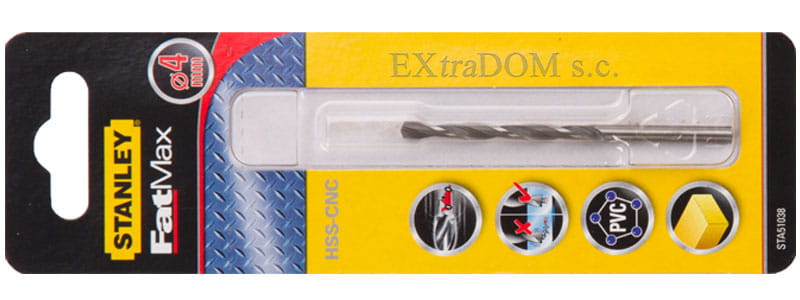 Wiertło do metalu 4mm Stanley FATMAX STA51038 