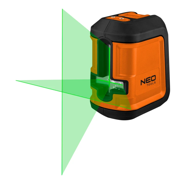 Laser krzyżowy NEO TOOLS 15 m zielony uchwyt etui