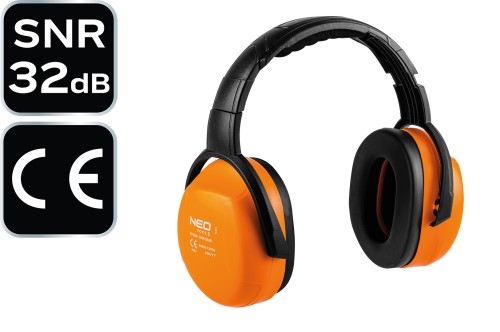 Nauszniki przeciwhałasowe NEO TOOLS SNR 32dB, CE