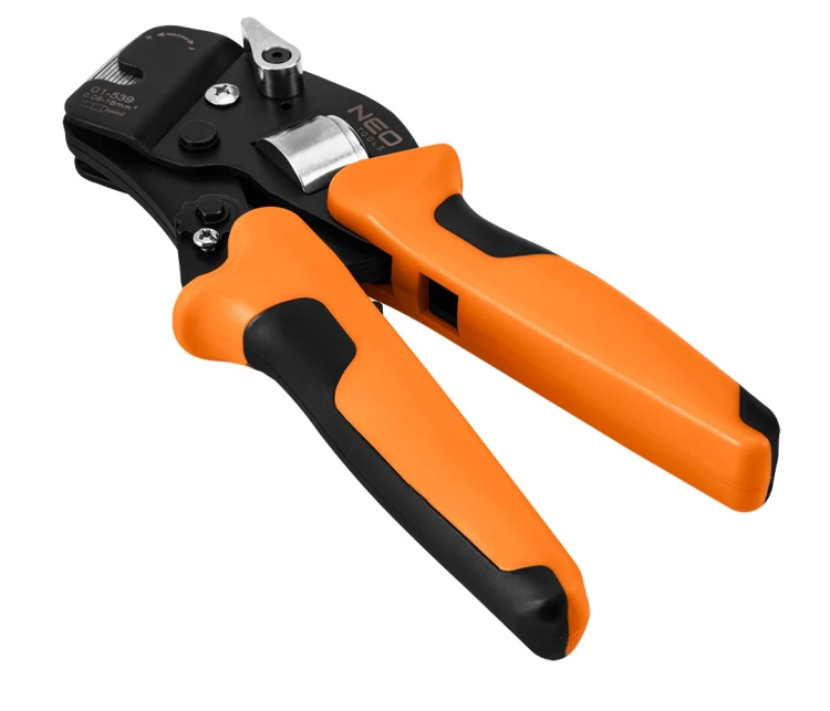 Szczypce do zaciskania końcówek tulejkowych NEO TOOLS CrV 230 mm, samonastawne 0.08 -16 mm2, AWG 26-5